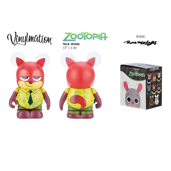 Disney Store Zootopia Nick Wilde Fox Vinylmation 3” Figure - Picture 6 of 6